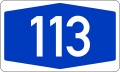 File:Bundesautobahn 113 number.svg