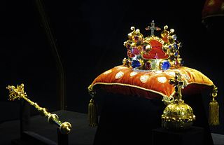 <span class="mw-page-title-main">Bohemian crown jewels</span> Jewelry on the crown of Saint Wenceslas