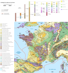 Géologie de la France métropolitaine.