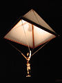 Model van het parachute-ontwerp van Leonardo da Vinci