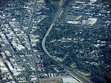 The I-5 viaduct in downtown Medford Medford Viaduct.jpg