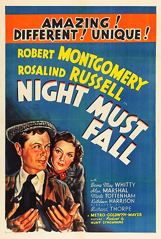 <i>Night Must Fall</i> (1937 film) 1937 film by Richard Thorpe