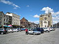 La place du marché de Neubourg.