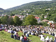 "Rapsodia Trișcașilor" folk music festival in Leșu