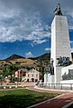 Image 39Location where the Mormons entered the Salt Lake Valley in 1847, now the This is the Place Monument and Deseret Village (from History of Utah)