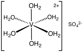 <span class="mw-page-title-main">Vanadium(II) sulfate</span> Chemical compound