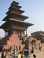 Le temple Nyatapola à Taumadi Tole