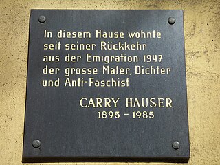 <span class="mw-page-title-main">Carry Hauser</span> Austrian artist and poet (1895–1985)