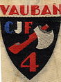 Insigne du CJF 4 (orange).