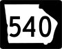 State Route 540 marker