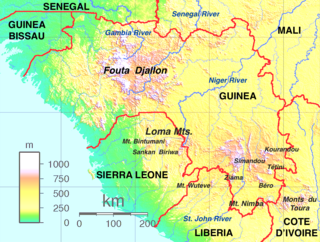 <span class="mw-page-title-main">Fouta Djallon</span> Mountainous highland region in Guinea