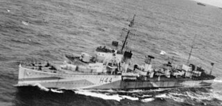 HMS <i>Highlander</i> (H44) British H-class destroyer