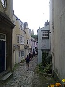 The entrance to Bath Place from Holywell Street, leading to the Turf Tavern.