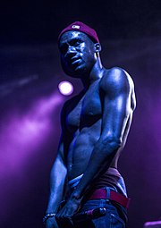 Hopsin performing on tour in promotion of Knock Madness. Hopsin 2013.JPG