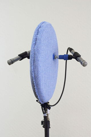 <span class="mw-page-title-main">Jecklin disk</span> Microphone placement technique utilising a sound-absorbing disk