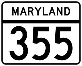 <span class="mw-page-title-main">Maryland Route 355</span> State highway in Montgomery and Frederick Counties, Maryland, United States