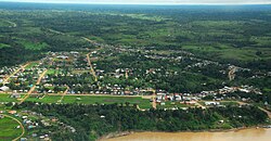 Aerial view of Manoel Urbano, Acre