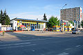 English: The bus station Polski: Dworzec autobusowy