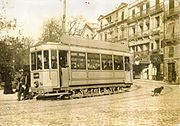 Trammotorwagen van Ragheno in Montpellier