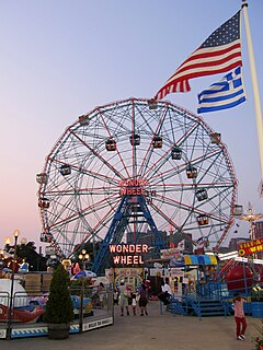 Denos Wonder Wheel Amusement Park Amusement park in Coney Island, Brooklyn, New York