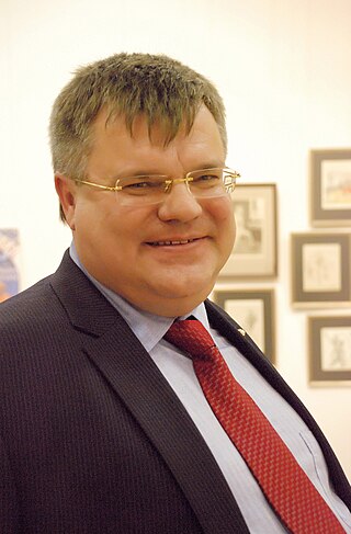 <span class="mw-page-title-main">Viktar Babaryka</span> Belarusian banker, philanthropist, and pro-democracy activist (born 1963)