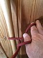 Falconer's knot 2 : hand rotated counterclockwise