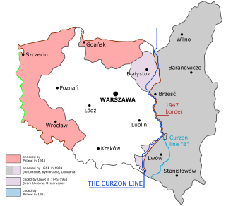 <span class="mw-page-title-main">Curzon Line</span> Historical demarcation of territories of Poland and the Soviet Union