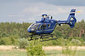 Eurocopter EC 135 in neuer blauer Farbgebung