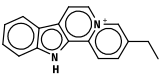 Structure moléculaire de la flavopereirine