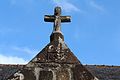 Landévennec : haut du porche de l'église paroissiale Notre-Dame