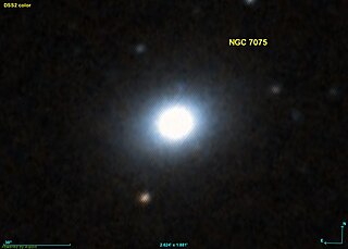 <span class="mw-page-title-main">NGC 7075</span> Galaxy in the constellation of Grus