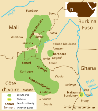 <span class="mw-page-title-main">Nafanan language</span> Senufo language of Ghana and Ivory Coast