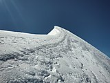 Sicht auf den Gipfel der Parrotspitze