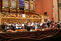 Krzysztof Penderecki and Sinfonia Varsovia, rehearsal, Rudolfinum, Prague Autumn International Music Festival 2008