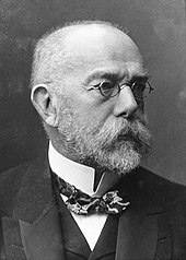 The institute's founding director and namesake, Nobel laureate Robert Koch RobertKoch cropped.jpg