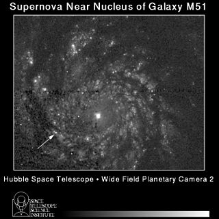 SN 1994I Supernova event from 1994 in constellation Canes Venatici