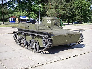 <span class="mw-page-title-main">T-38 tank</span> Soviet amphibious light tank