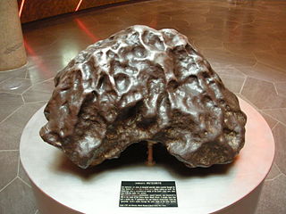 <span class="mw-page-title-main">Iron meteorite</span> Meteorite composed of iron-nickel alloy called meteoric iron