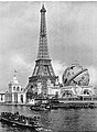 La Tour Eiffel et le Globe Céleste.