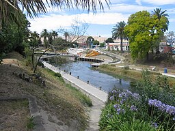 Taylor River i centrala Blenheim.