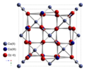 Maille élémentaire de l'oxyde de cobalt(II,III) Co3O4