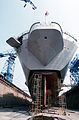 Stern view of Blue Ridge in Dry Dock, 1992.