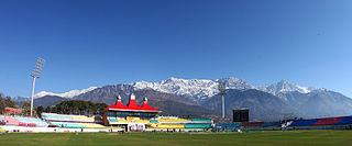 <span class="mw-page-title-main">Himachal Pradesh Cricket Association Stadium</span> International stadium in Dharmashala, Himachal Pradesh state, India