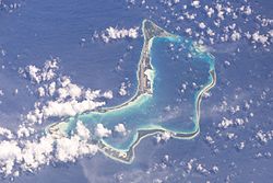 Diego Garcia satelliittikuvassa