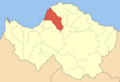 Location of the Municipality of Patras on the map of Achaia