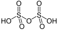 de: Struktur von Dischwefelsäure; en: Structure of disulfuric acid