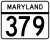 Maryland Route 379 marker