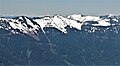 South aspect of Moolock Mountain (centered), seen from Mailbox Peak.