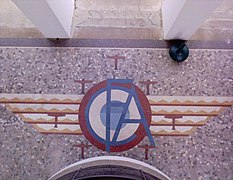 Entrée de la Compagnie française d'aviation à Angers (actuellement Maison de l'architecture du Maine-et-Loire).