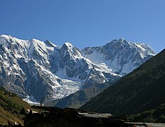 Mount Shkhara in Georgia